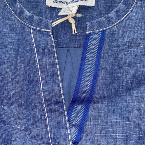 NWT TOMMY BAHAMA Sea Glass Linen Shift Dress XS/TP - Picture 14 of 16